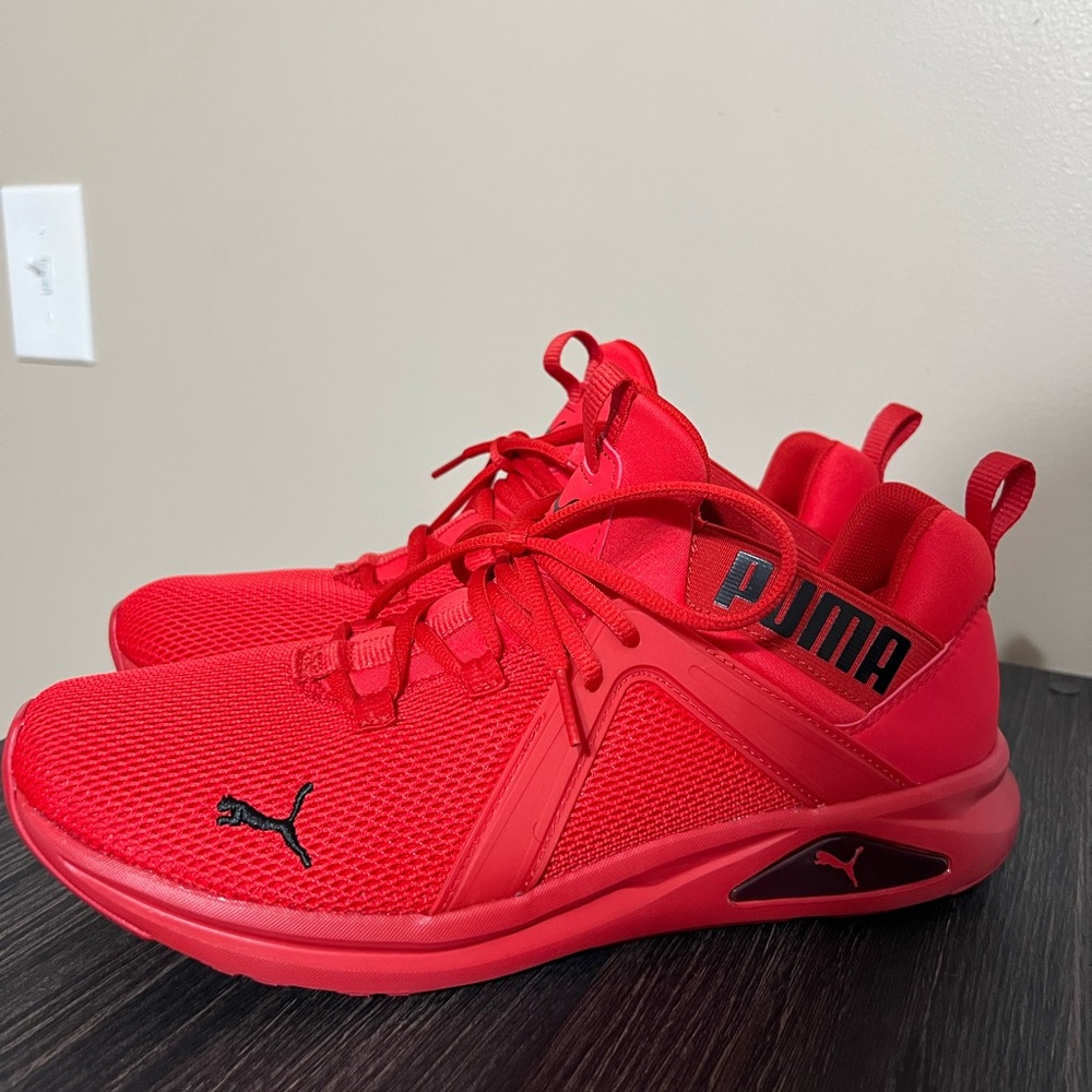 Size 10.5 - PUMA Enzo 2 High Risk Red Like New Condition - Picture 2 of 8